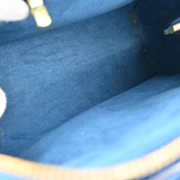 Louis Vuitton Blue Epi Pont Neuf Handbag M52055 MI1908 195638 - Picture 8 of 10